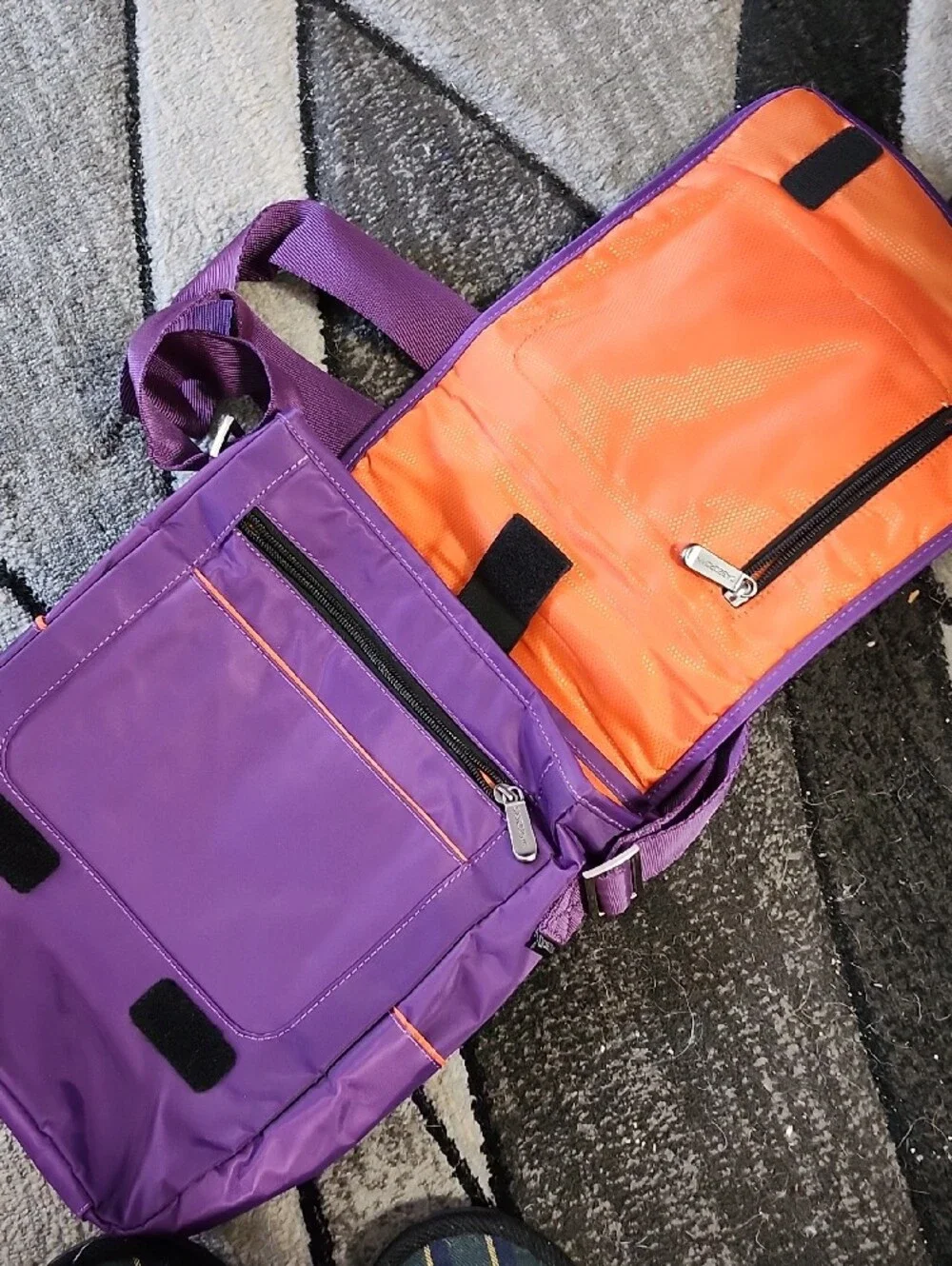 Purple Men's Crossbody Messenger Bag - Unbranded - Picture 8 of 8